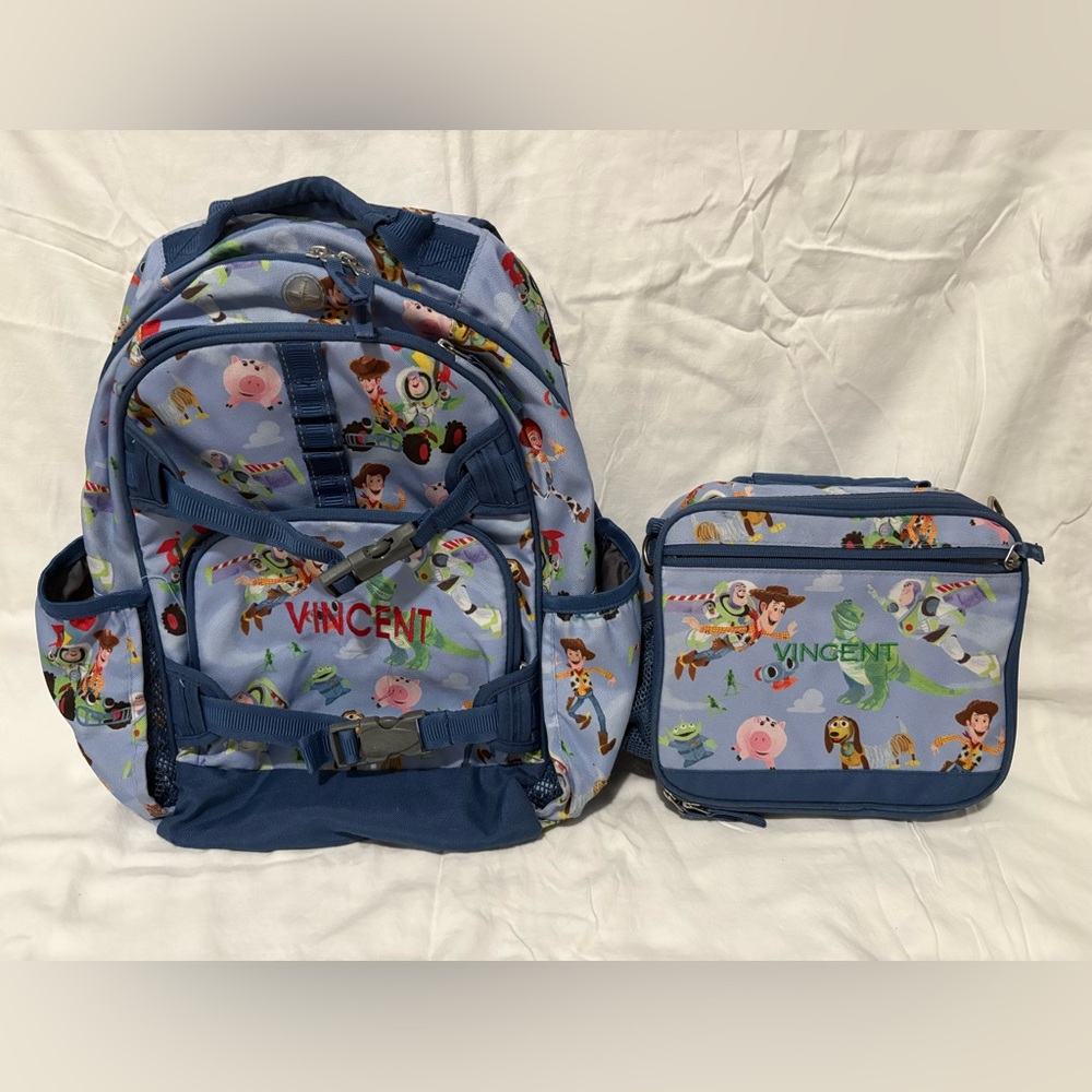 Pottery Barn Kids Toy Story Kids Backpack & Lunch Box